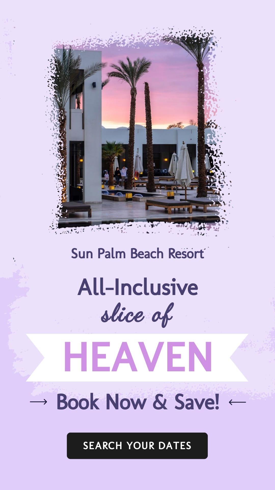 Hotel Bite-Sized Ad Vertical Template
