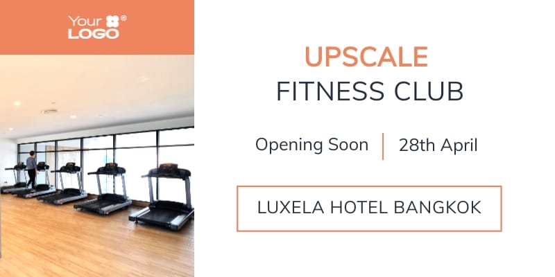 Hotel Gym Opening Blog Header Template
