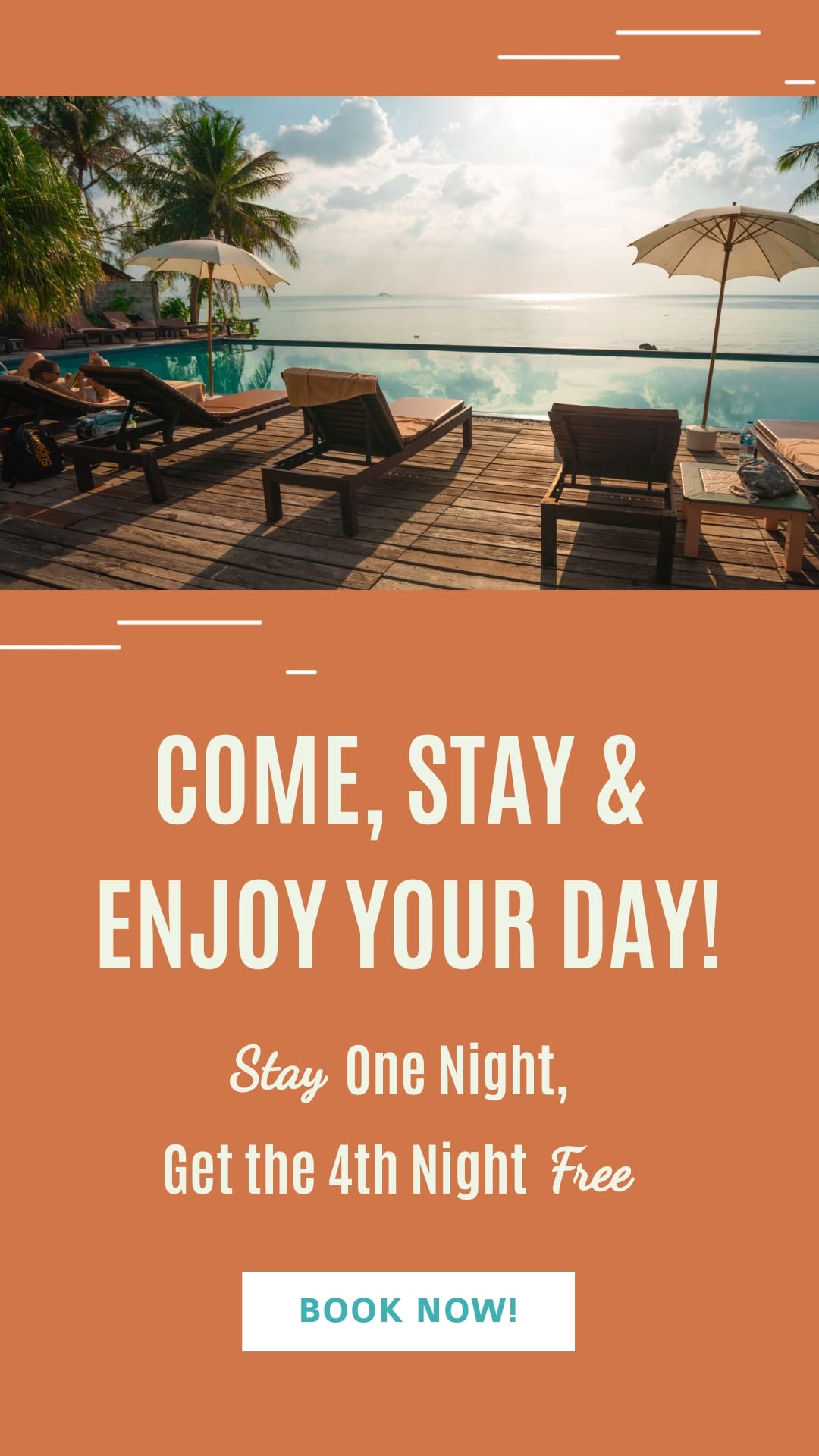 Hotel Stays Bite-Sized Ad Vertical Template