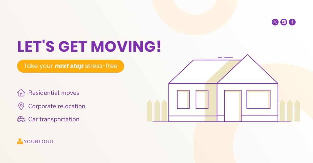 House Movers Facebook Ad Template