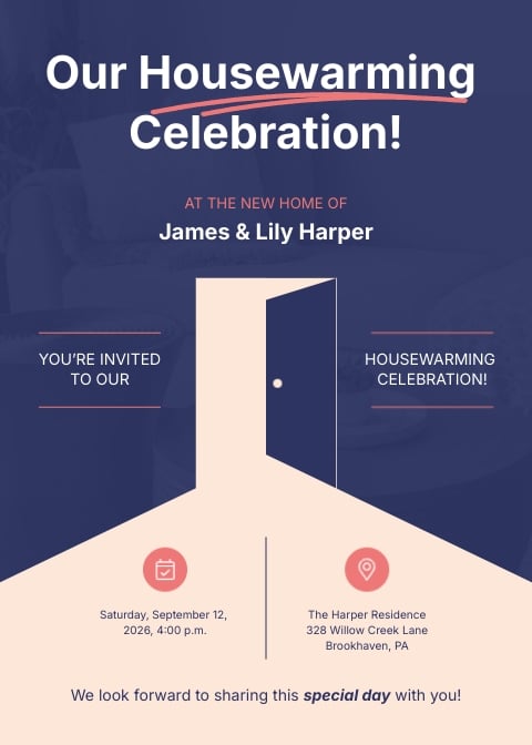 Housewarming Invitation Template Housewarming Invitation Template