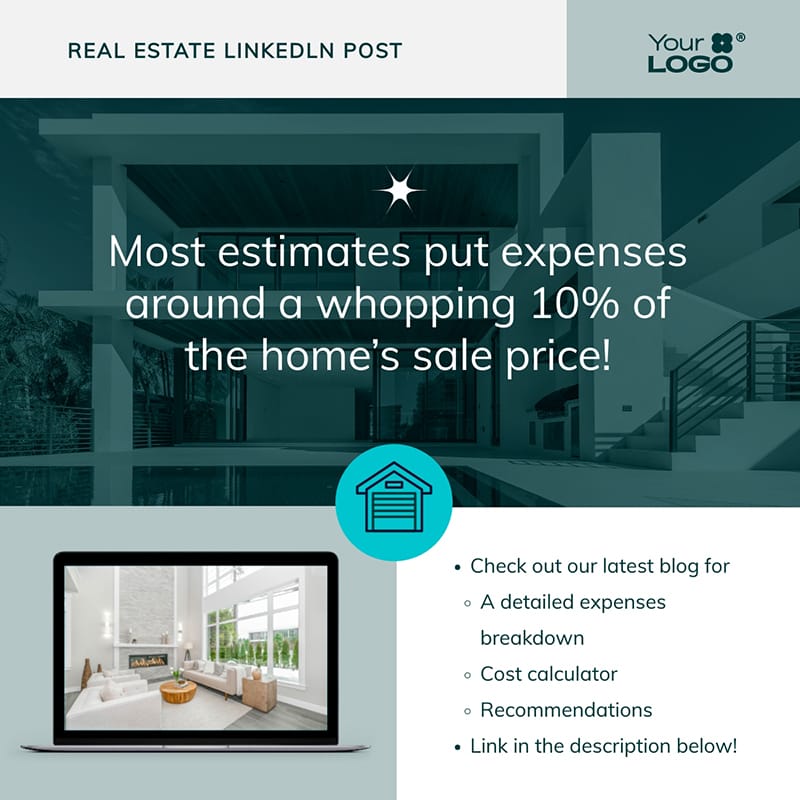 How Much Does It Cost To Sell Your House LinkedIn Post Template