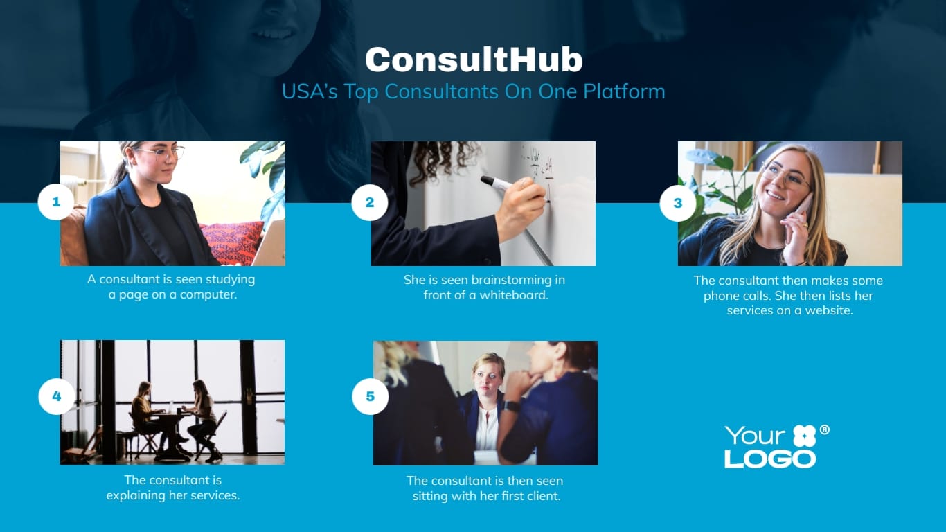 How to Get Your First Client as A Consultant Storyboard Template