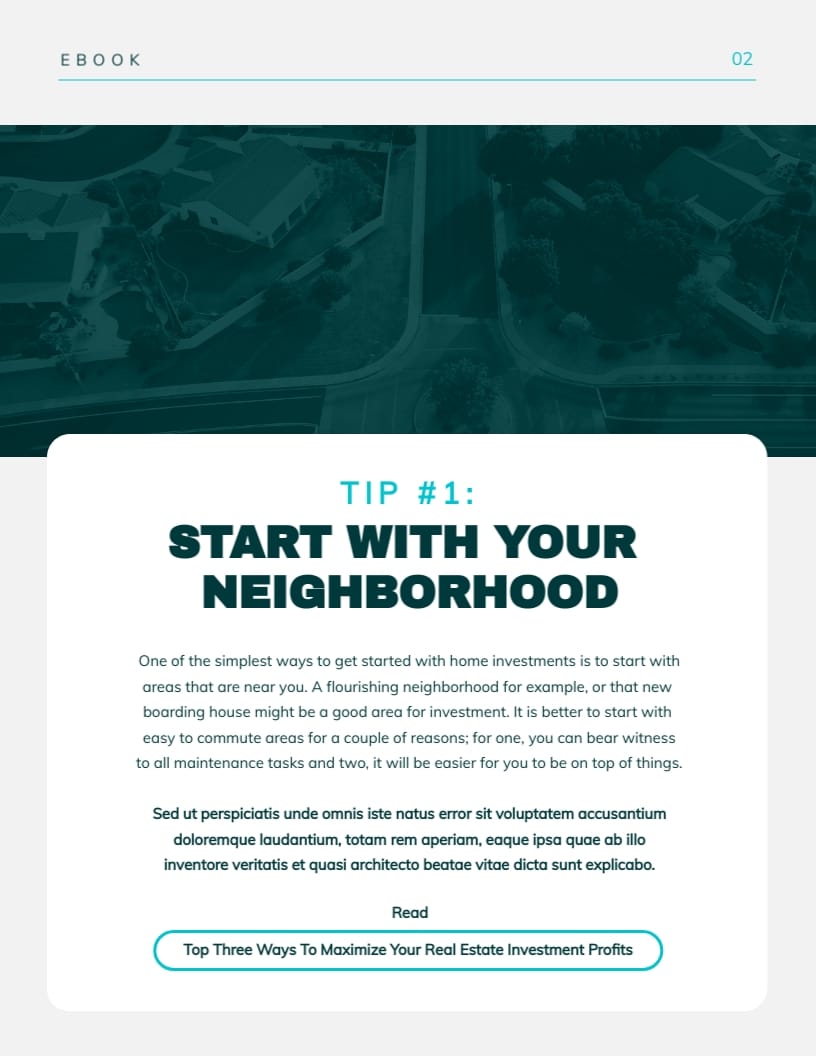 How to Maximize Investment in Real Estate Ebook