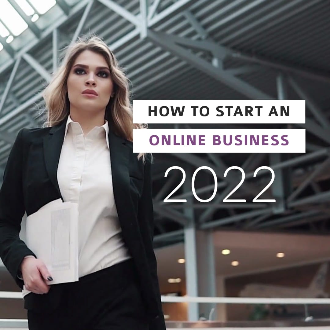 How to Start an Online Business Video Intro Square Template