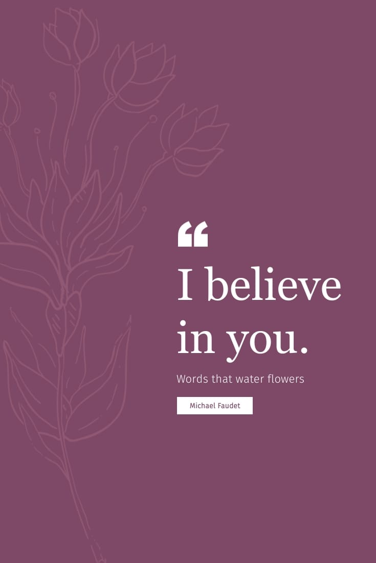 I Believe In You Pinterest Post Template