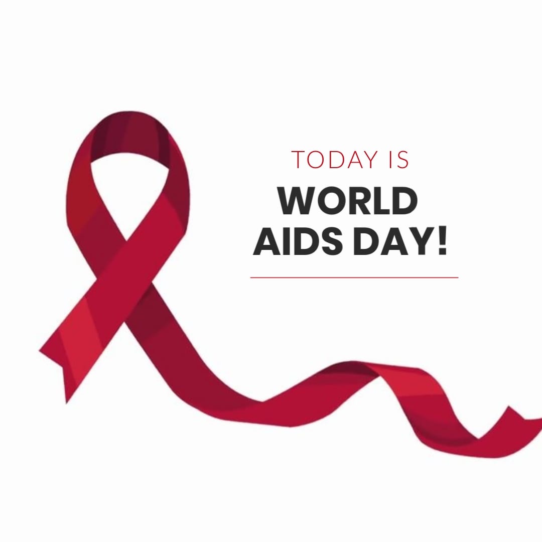 Illustration World AIDS Day Greeting Card Square Template
