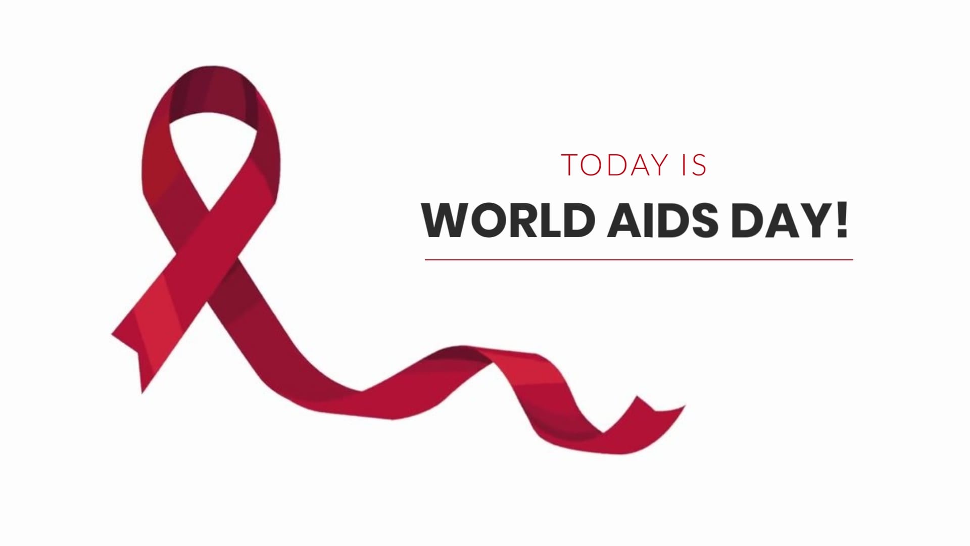 Illustration World AIDS Day Greeting Card Template