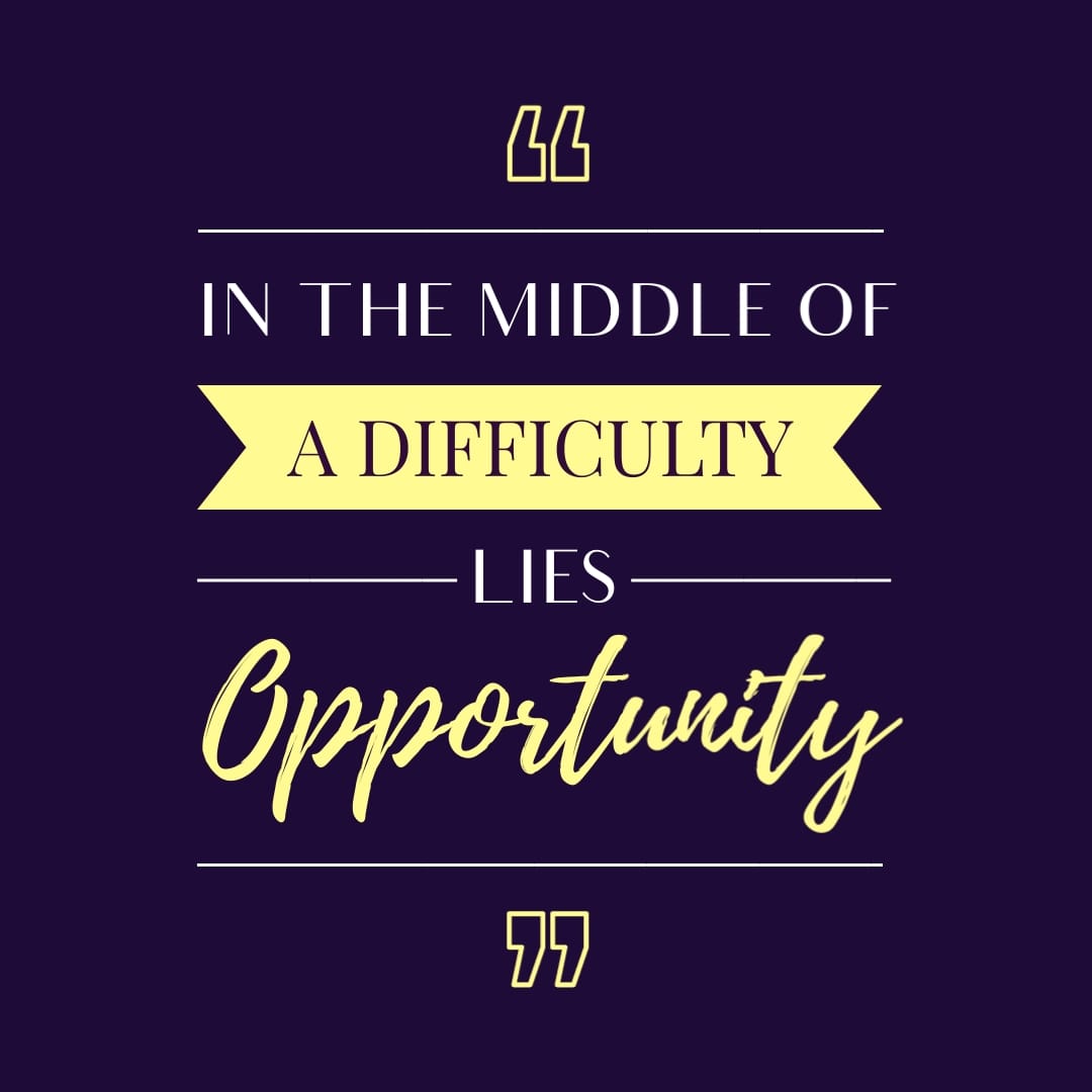 In The Middle Of Difficulty - Instagram Post Template
