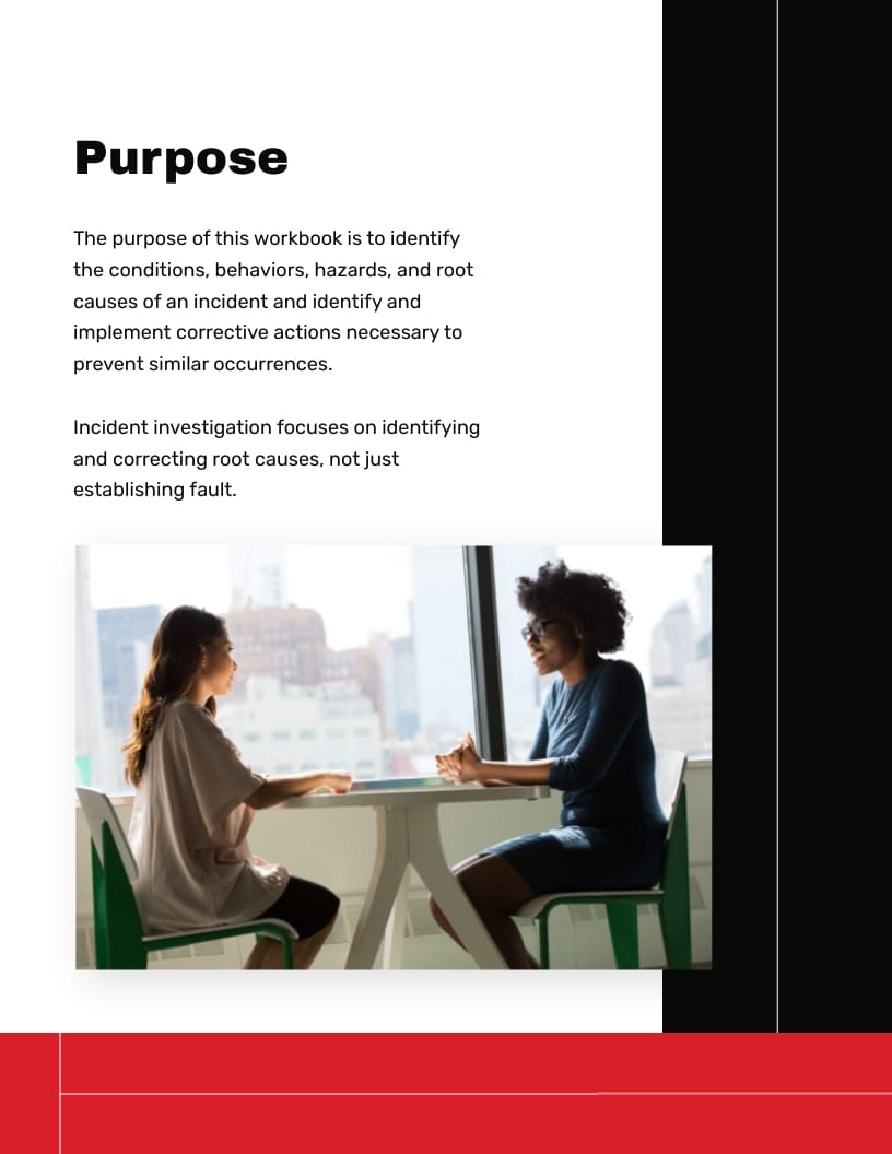 Incident Examination Workbook Template - Slide 4 Incident Examination Workbook Template - Slide 4
