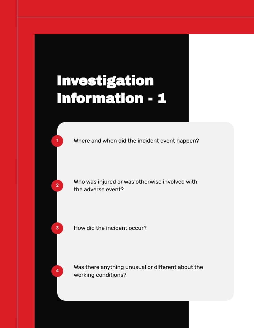 Incident Examination Workbook Template - Slide 8 Incident Examination Workbook Template - Slide 8