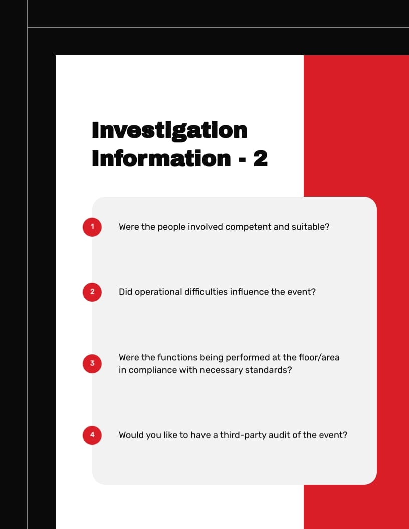 Incident Examination Workbook Template - Slide 9 Incident Examination Workbook Template - Slide 9