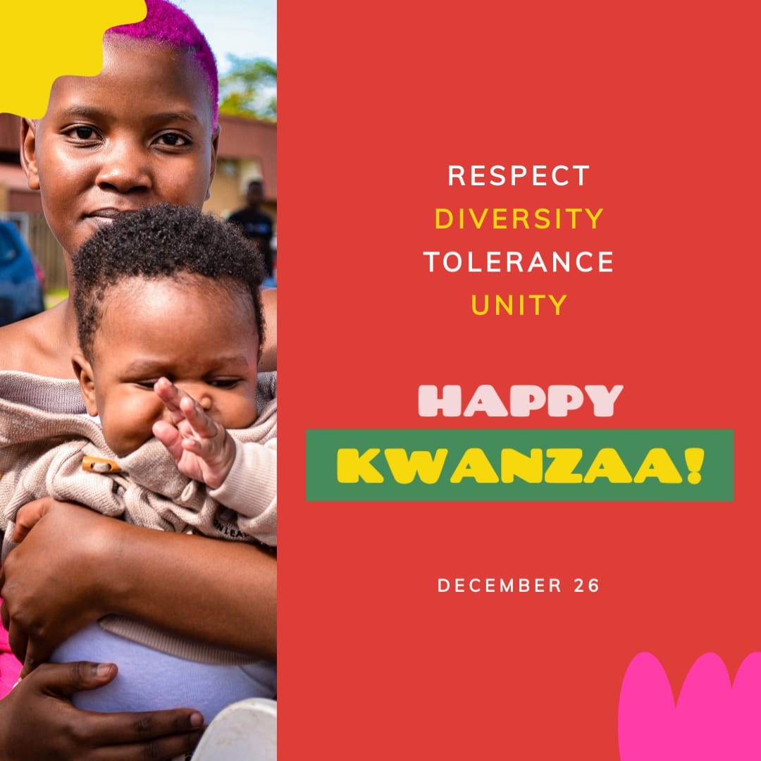 Inclusive Kwanzaa Greeting Card Square Template