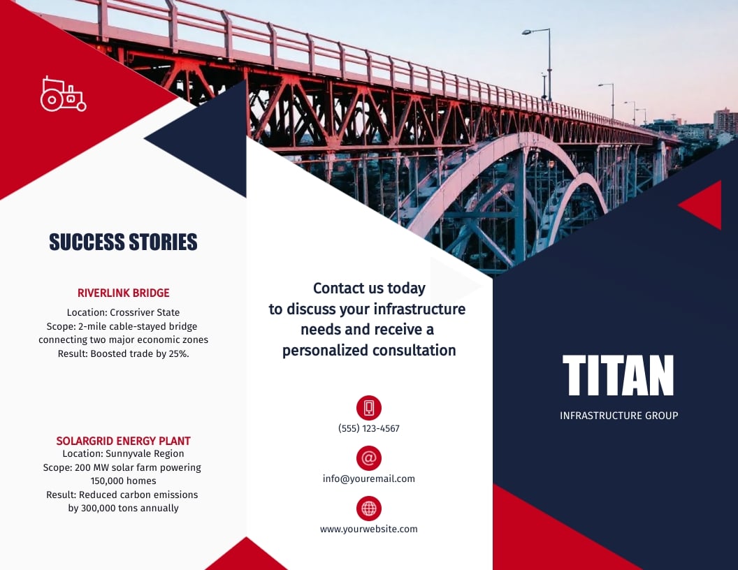 Infrastructure Brochure Template