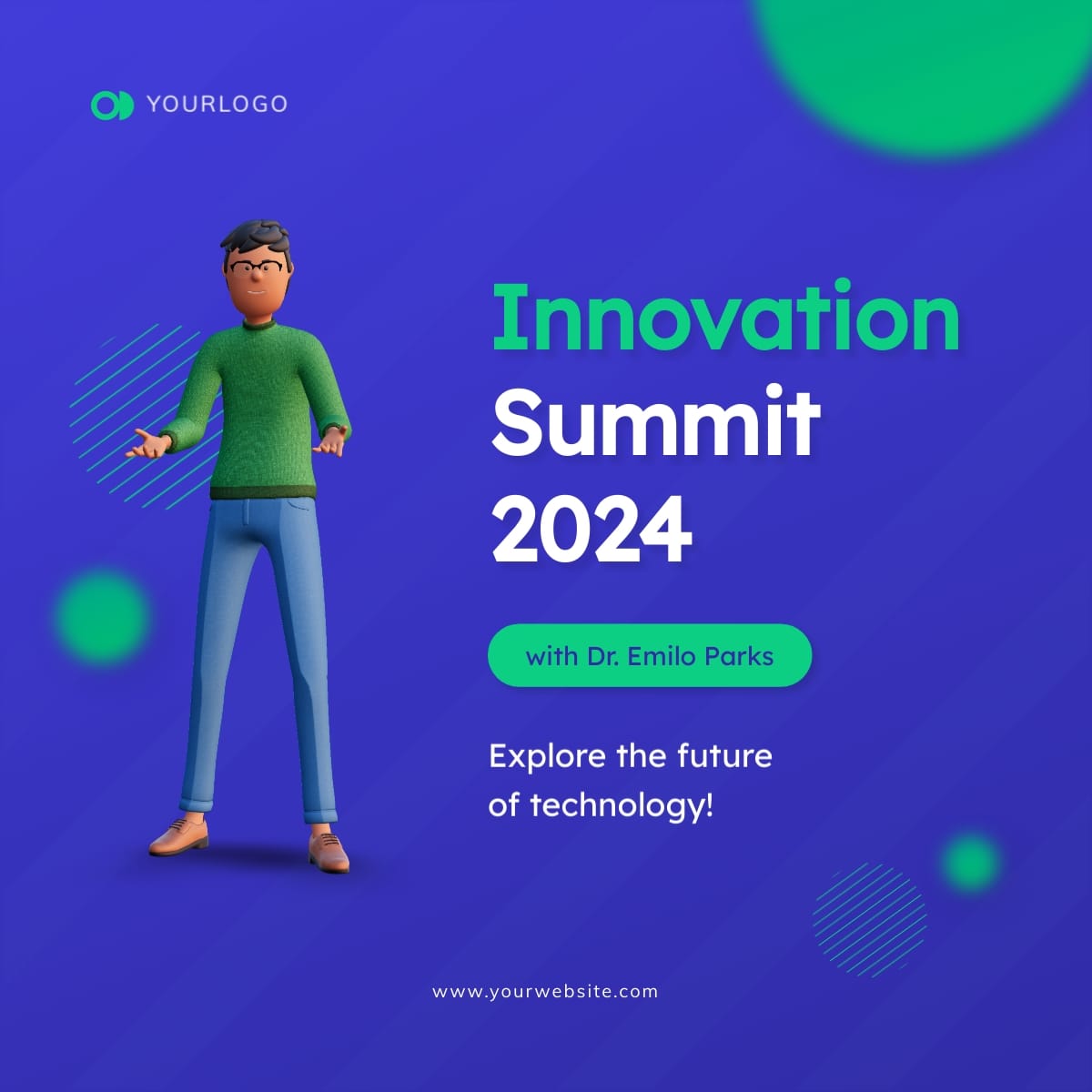 Innovation Conference Linkedin Post Template