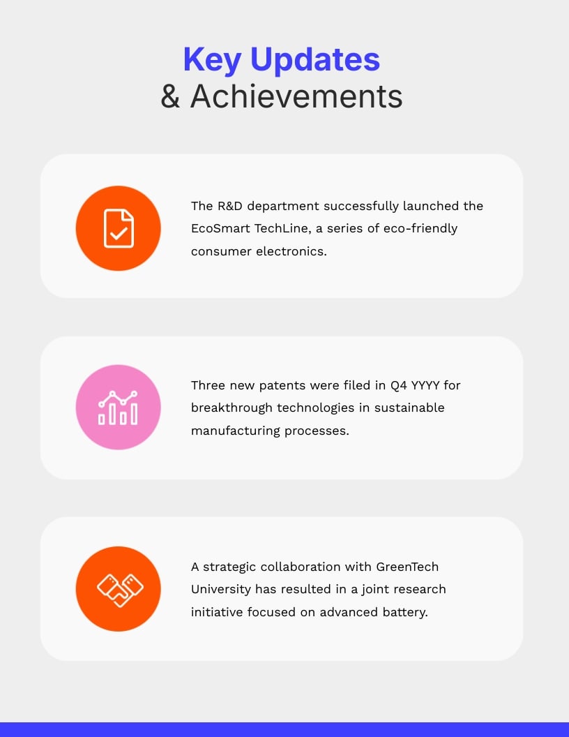 Innovation RD Executive Briefing Report Template - Slide 4 Innovation RD Executive Briefing Report Template - Slide 4