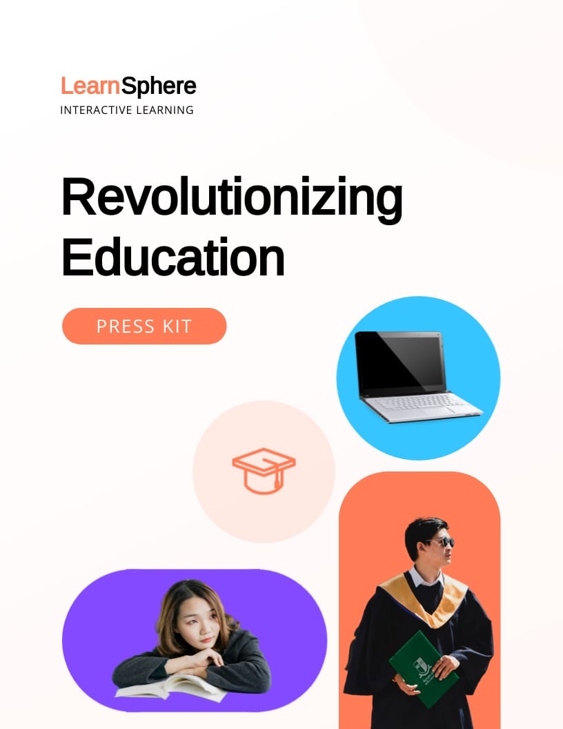 Innovative Educational Tech Tool Press Kit Template