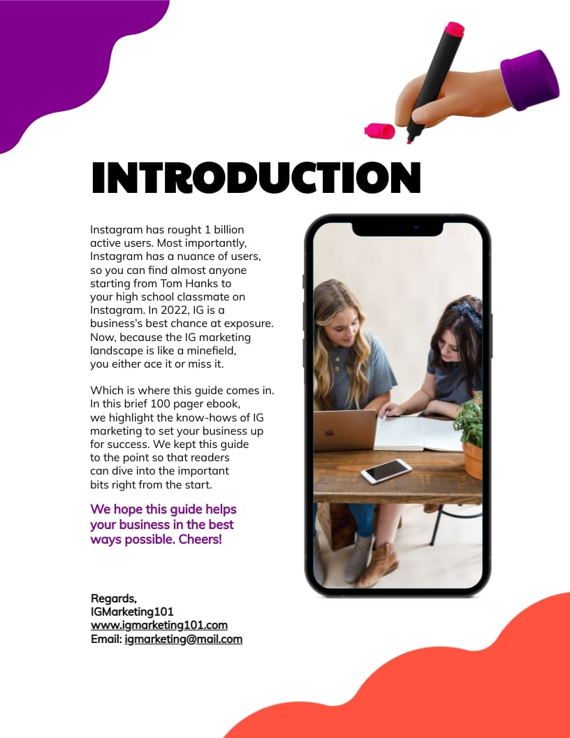 Instagram Marketing Lead Magnet Ebook