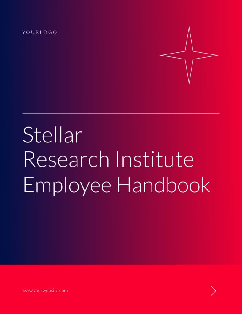 Institute Employee Handbook Template