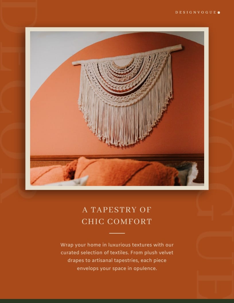 Interior Decor Booklet Template - Slide 5 Interior Decor Booklet Template - Slide 5