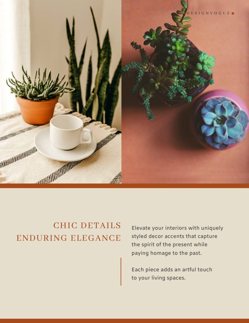 Interior Decor Booklet Template - Slide 6 Interior Decor Booklet Template - Slide 6