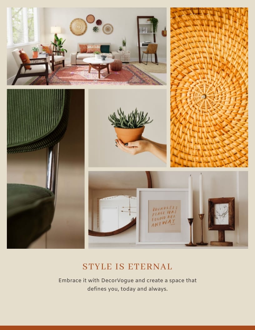 Interior Decor Booklet Template - Slide 7 Interior Decor Booklet Template - Slide 7
