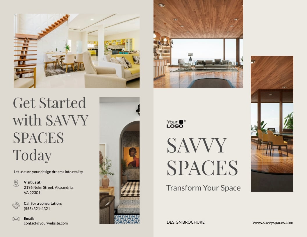 Interior Design Brochure Template