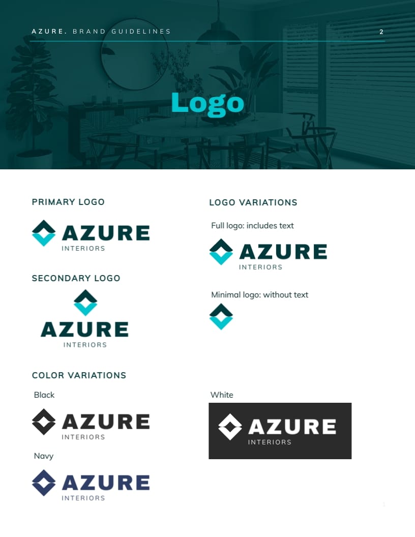 Interior Design Company Brand Guidelines Template - Slide 5 Interior Design Company Brand Guidelines Template - Slide 5