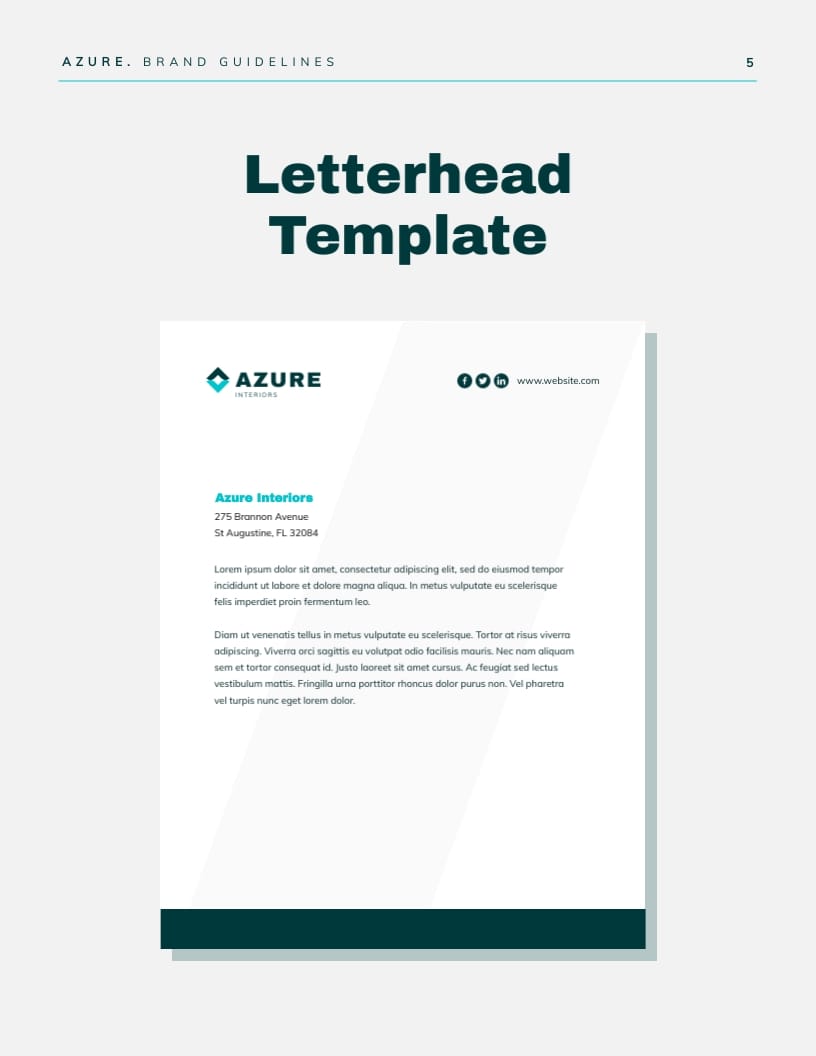 Interior Design Company Brand Guidelines Template - Slide 8 Interior Design Company Brand Guidelines Template - Slide 8