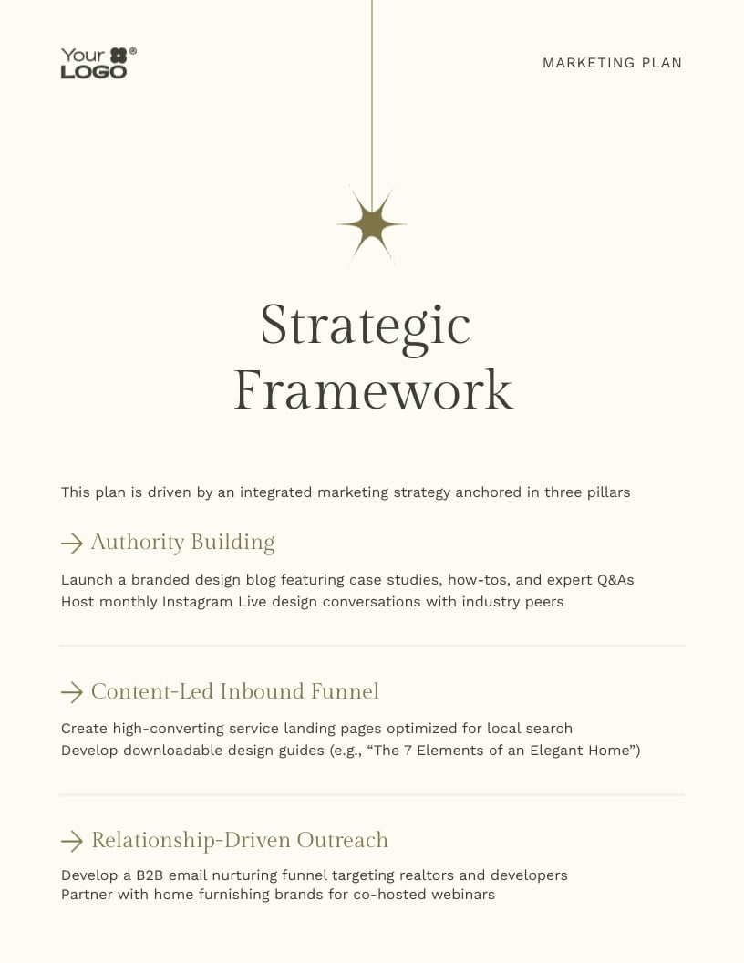 Interior Design Firm Marketing Plan Template - Slide 7 Interior Design Firm Marketing Plan Template - Slide 7