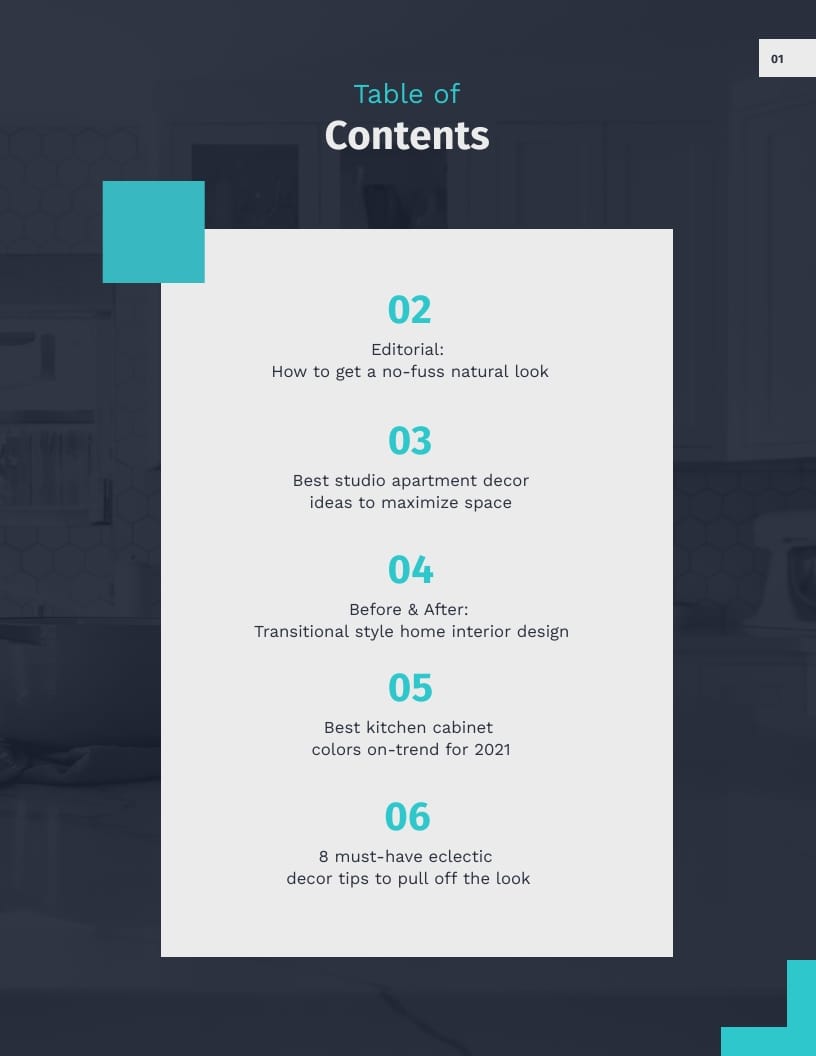 Interior Design Magazine Template - Slide 2 Interior Design Magazine Template - Slide 2