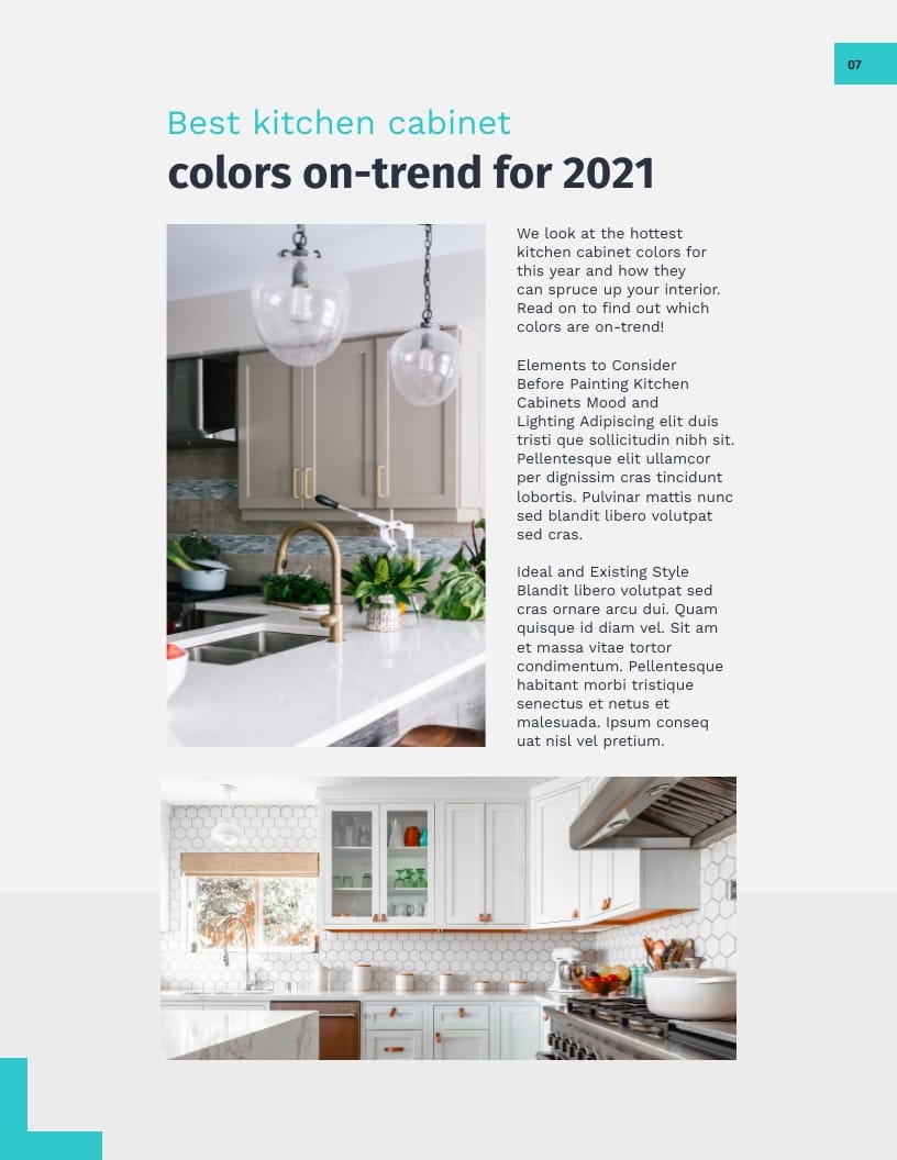 Interior Design Magazine Template - Slide 7 Interior Design Magazine Template - Slide 7