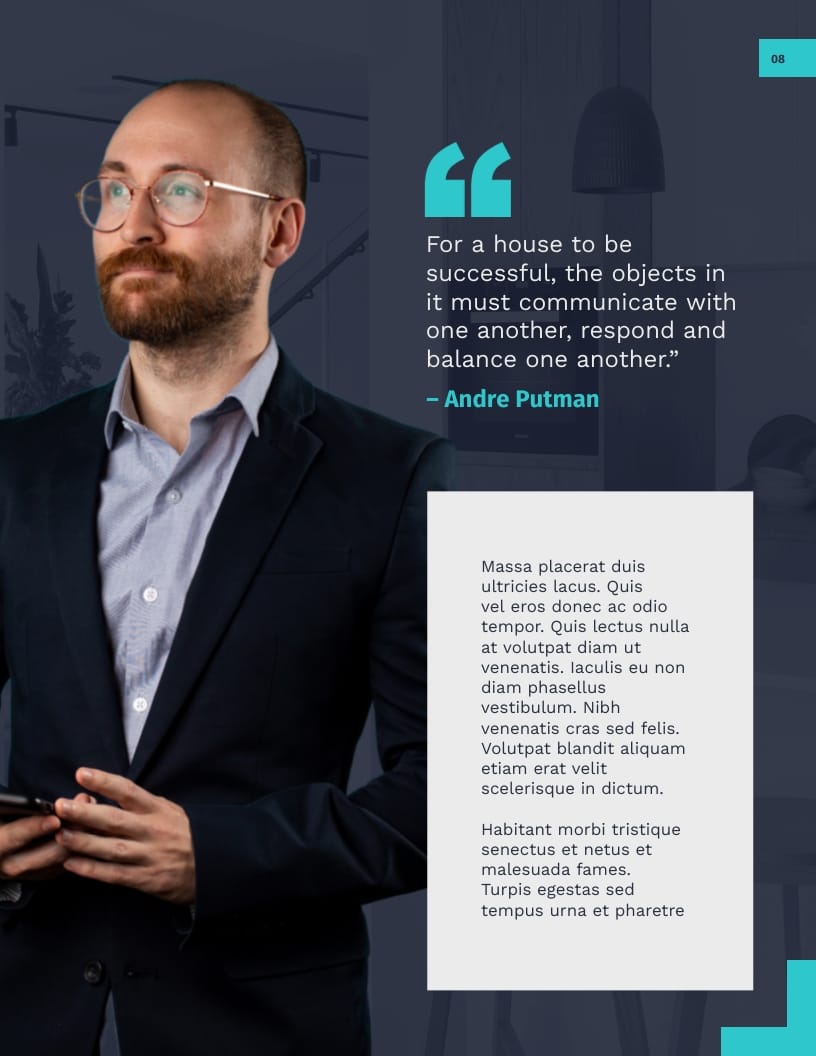 Interior Design Magazine Template - Slide 8 Interior Design Magazine Template - Slide 8