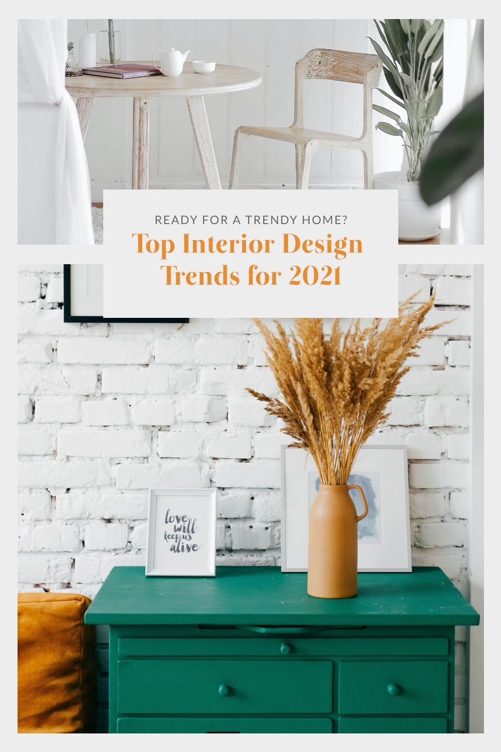 Interior Design Pinterest Post Template | Visme