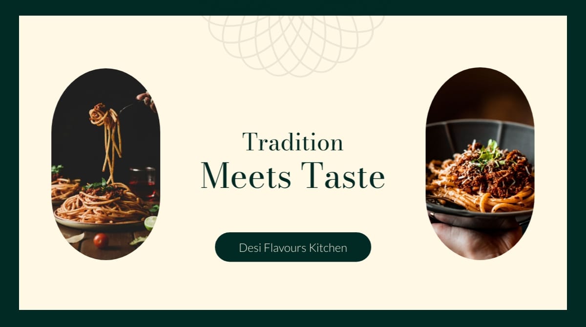 International Cuisine Twitter X Ad Template