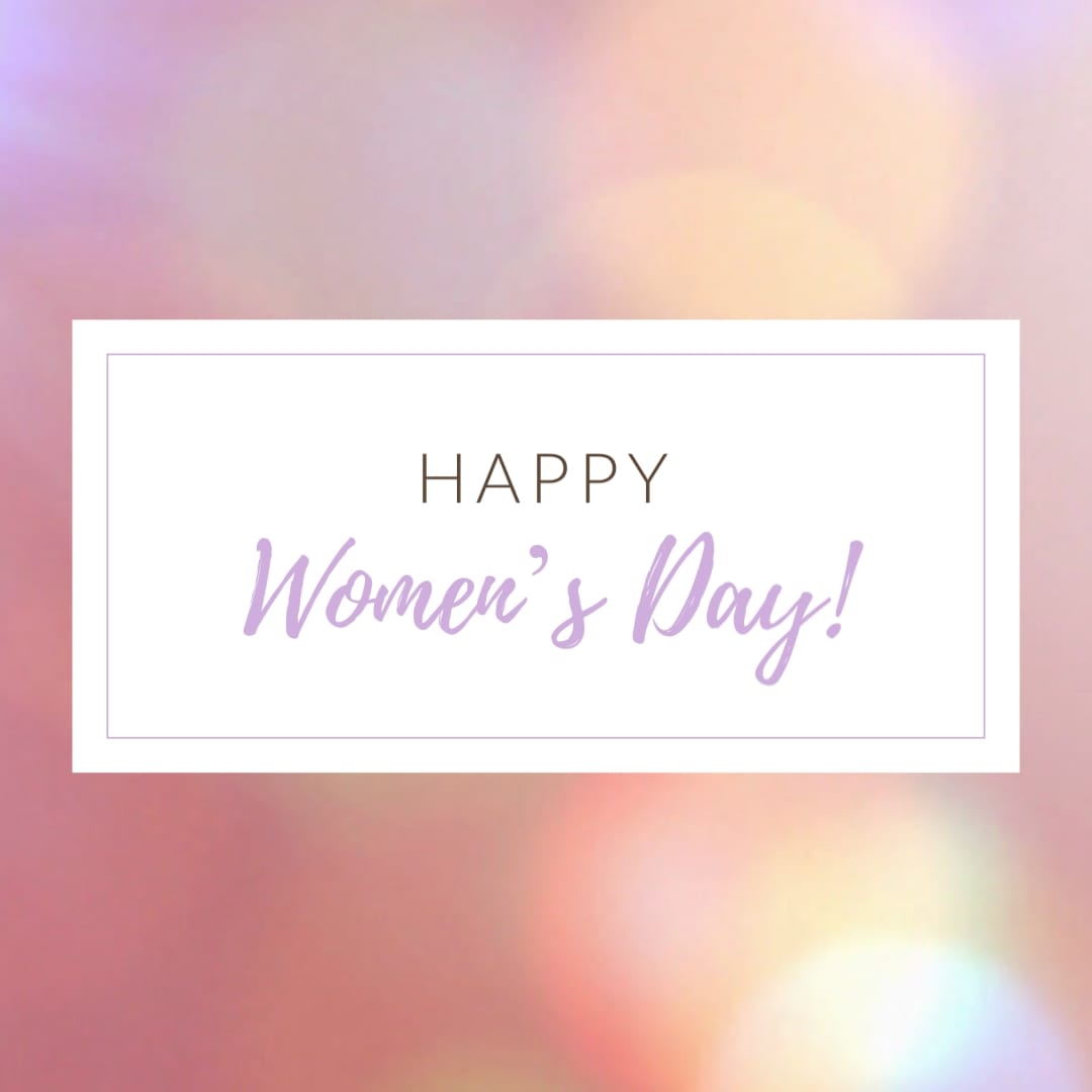 International Womens Day Greeting Card Square Template
