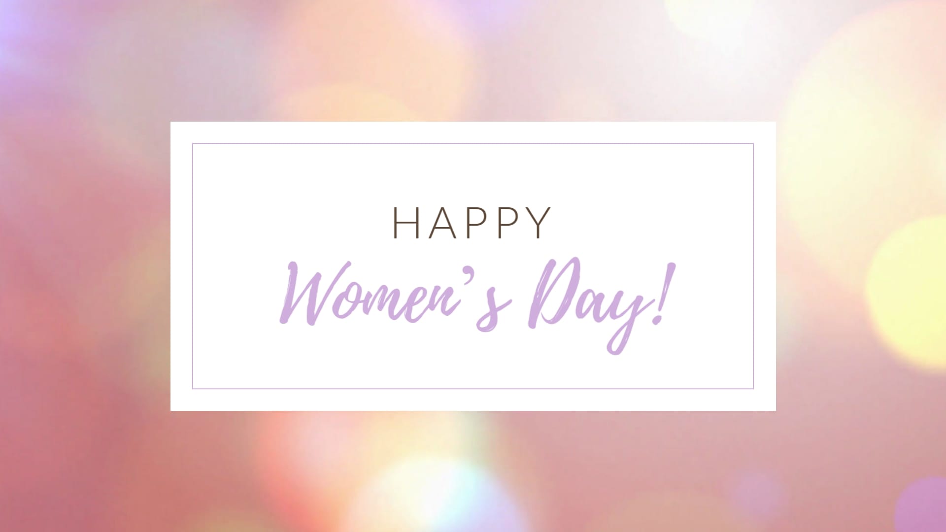 International Womens Day Greeting Card Template
