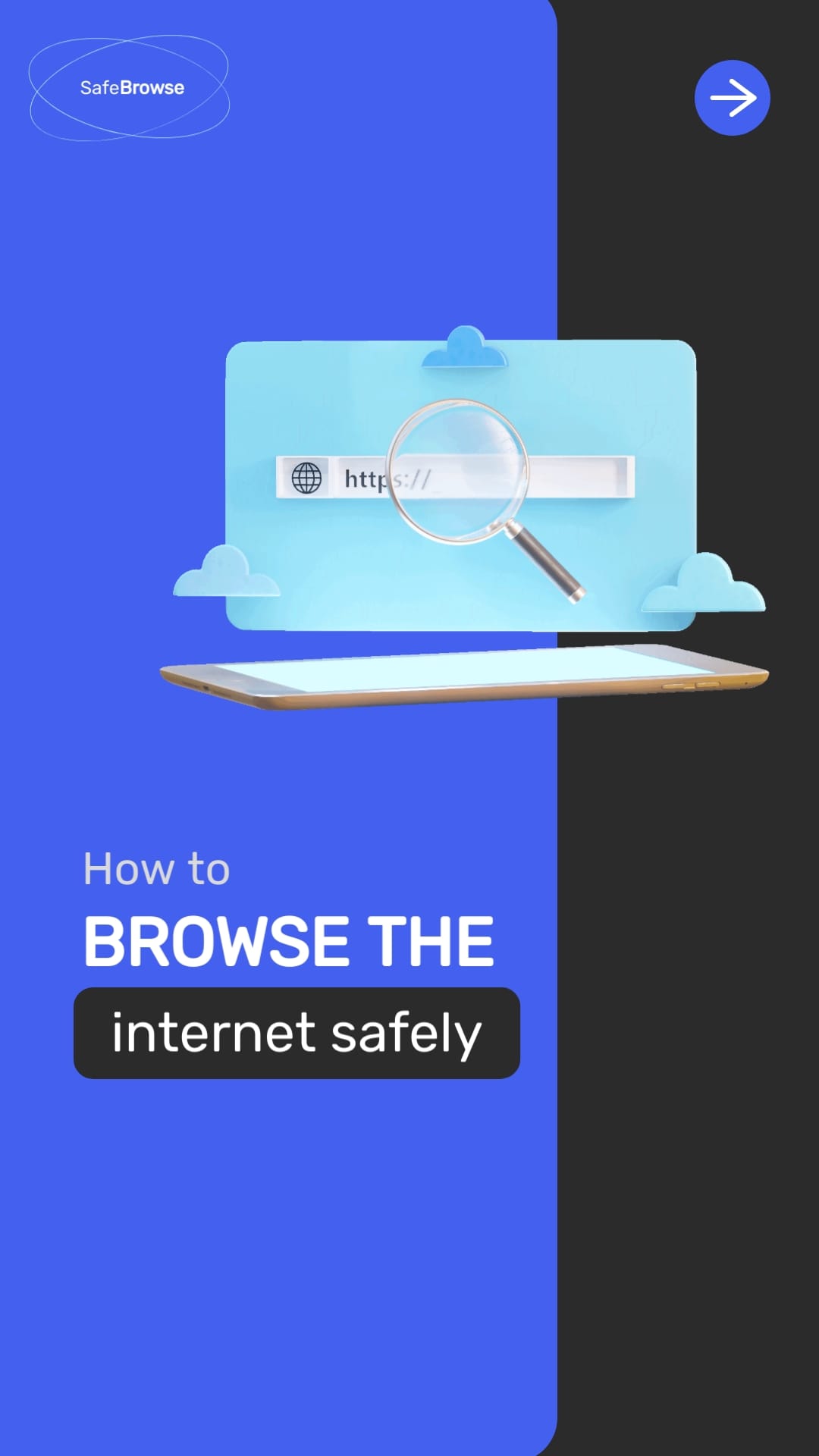 Internet Security Explainer Video Vertical Template