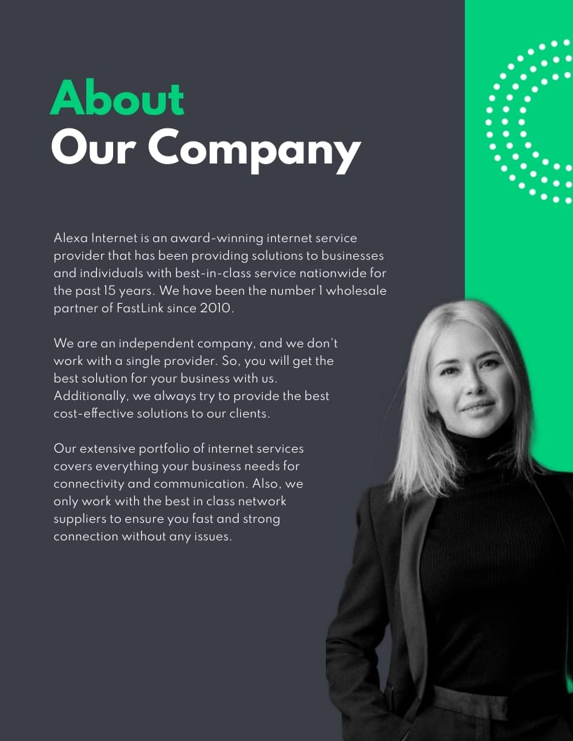 Internet Services Booklet Template - Slide 2 Internet Services Booklet Template - Slide 2