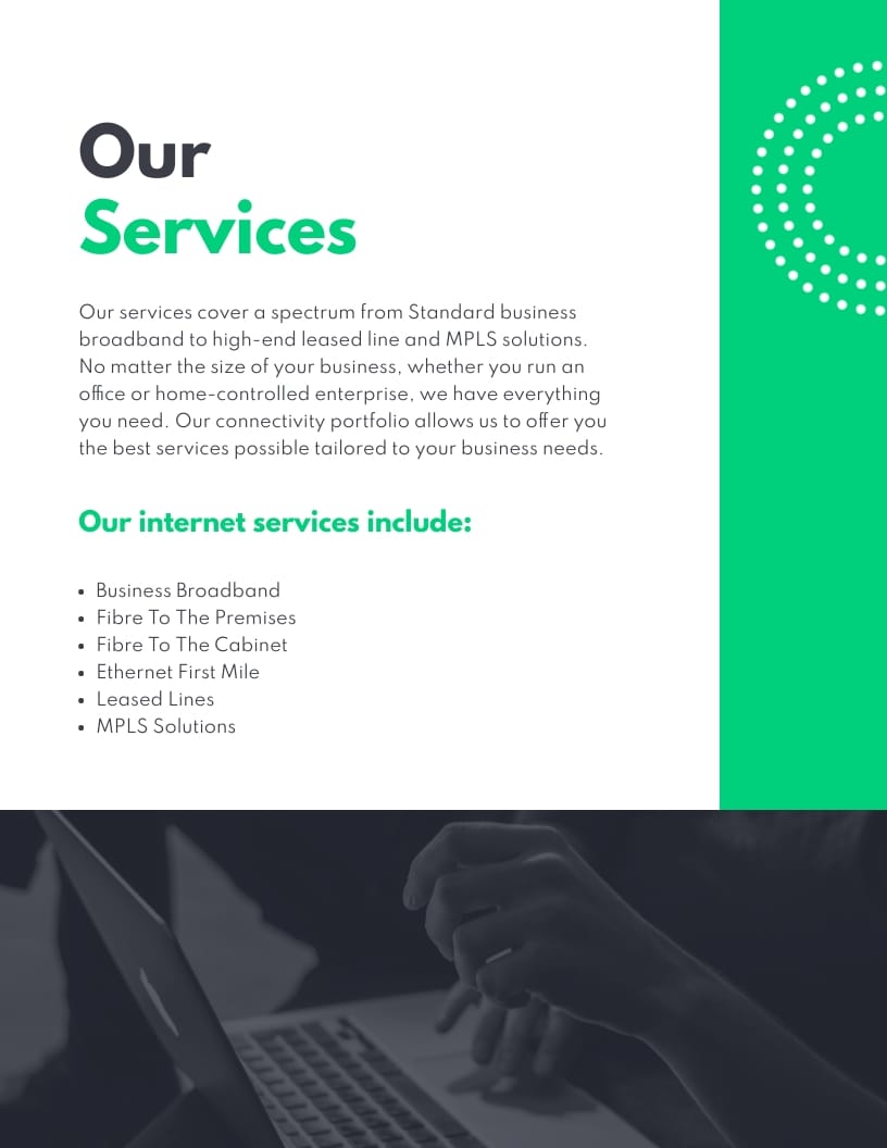 Internet Services Booklet Template - Slide 3 Internet Services Booklet Template - Slide 3