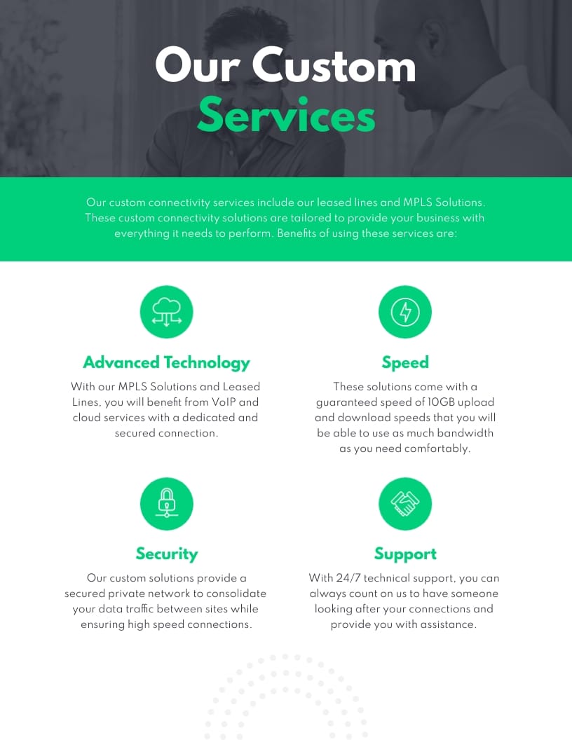 Internet Services Booklet Template - Slide 4 Internet Services Booklet Template - Slide 4