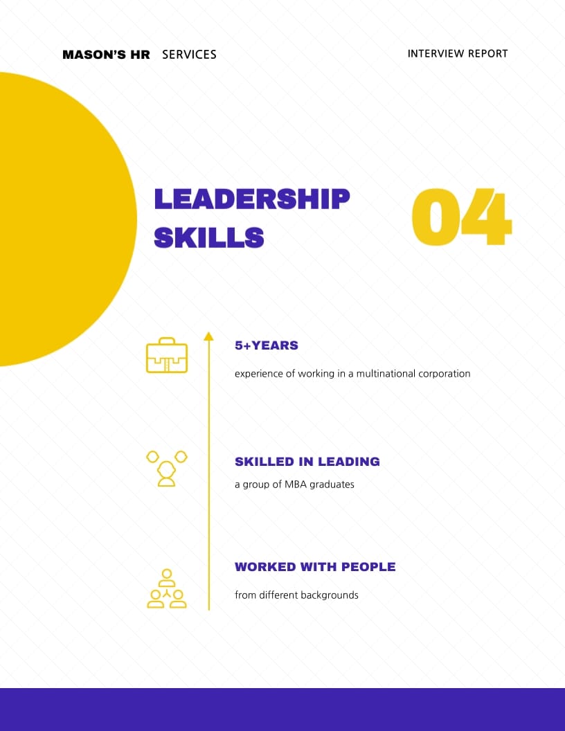 Interview Report Template | Visme