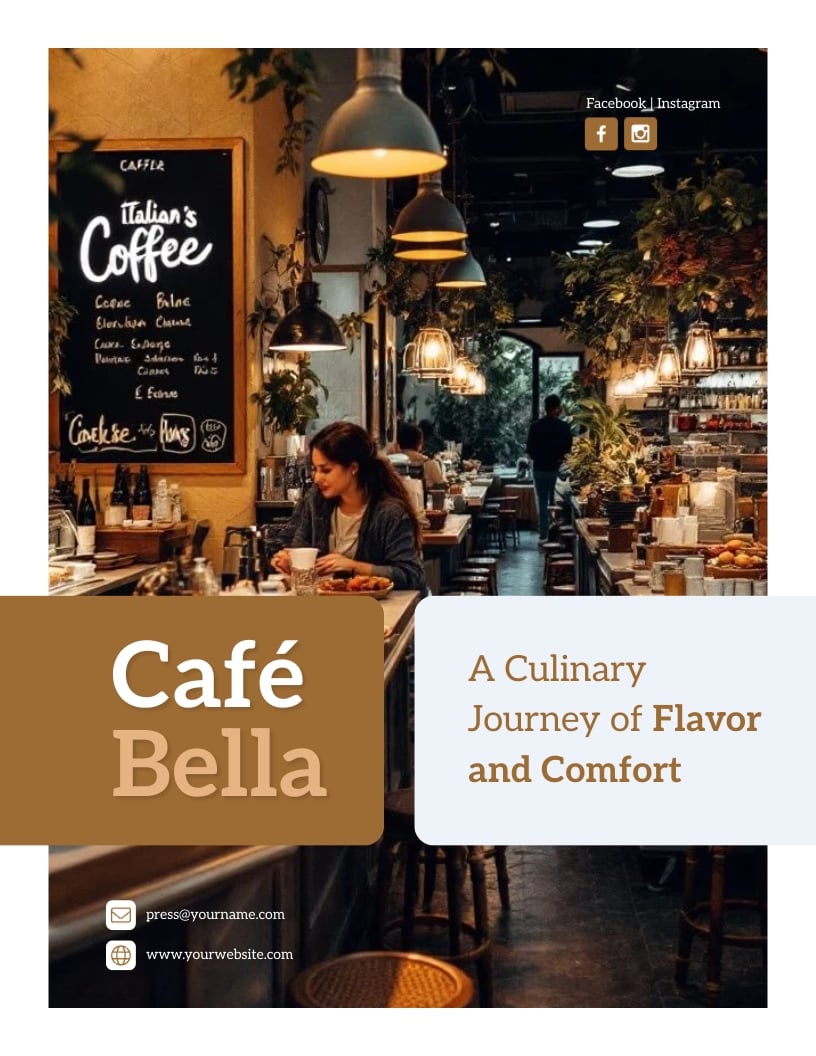 Italian Restaurant Press Kit Template