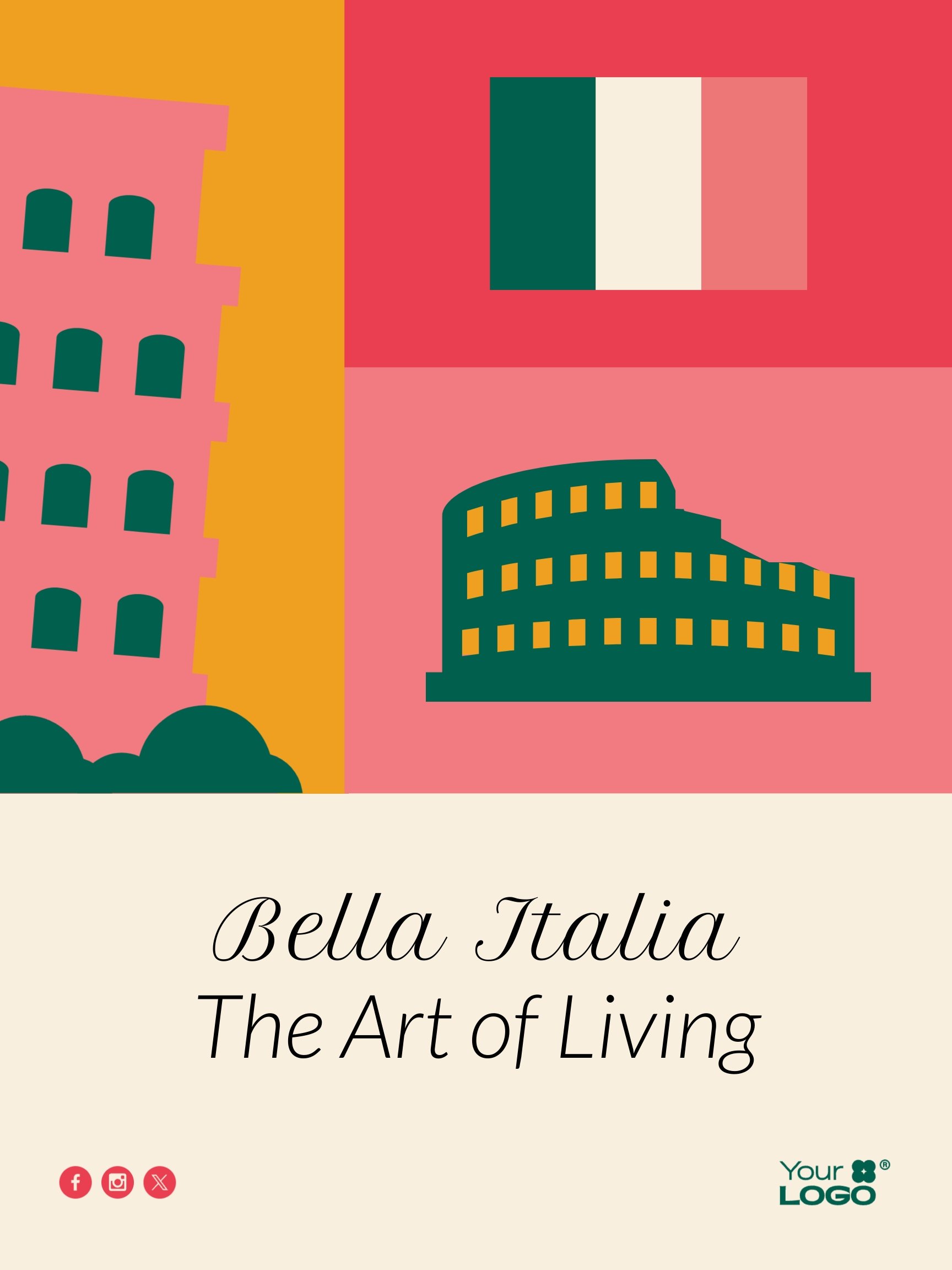Italy Travel Poster Template