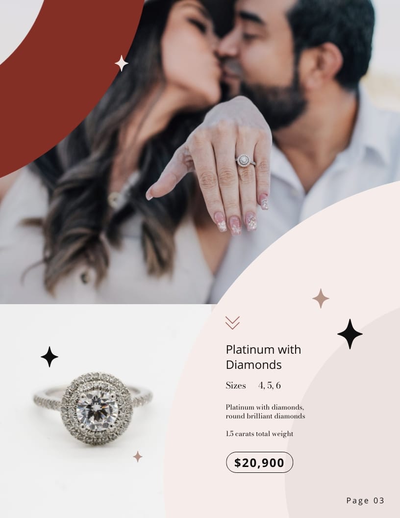 Jewelry Catalog Template - Slide 3 Jewelry Catalog Template - Slide 3