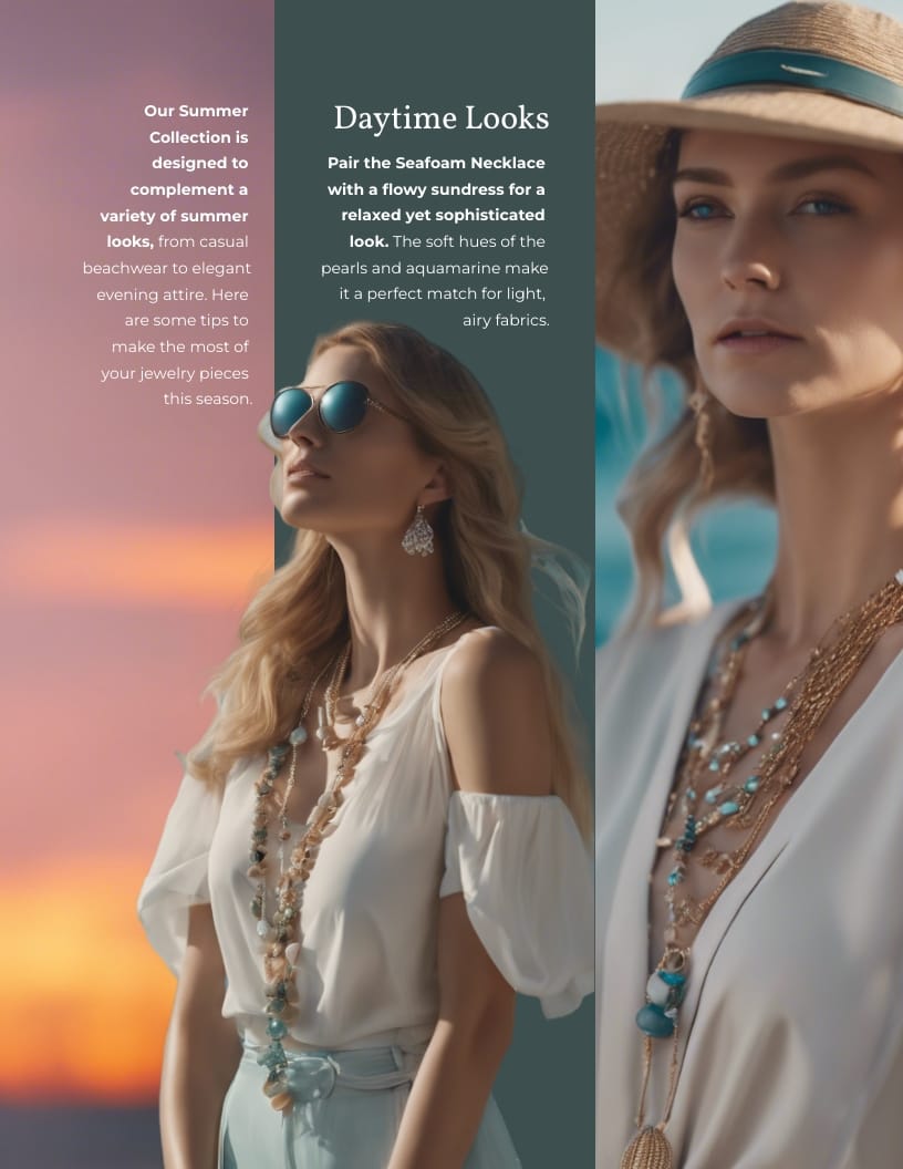 Jewelry Collection Booklet Template - Slide 11 Jewelry Collection Booklet Template - Slide 11