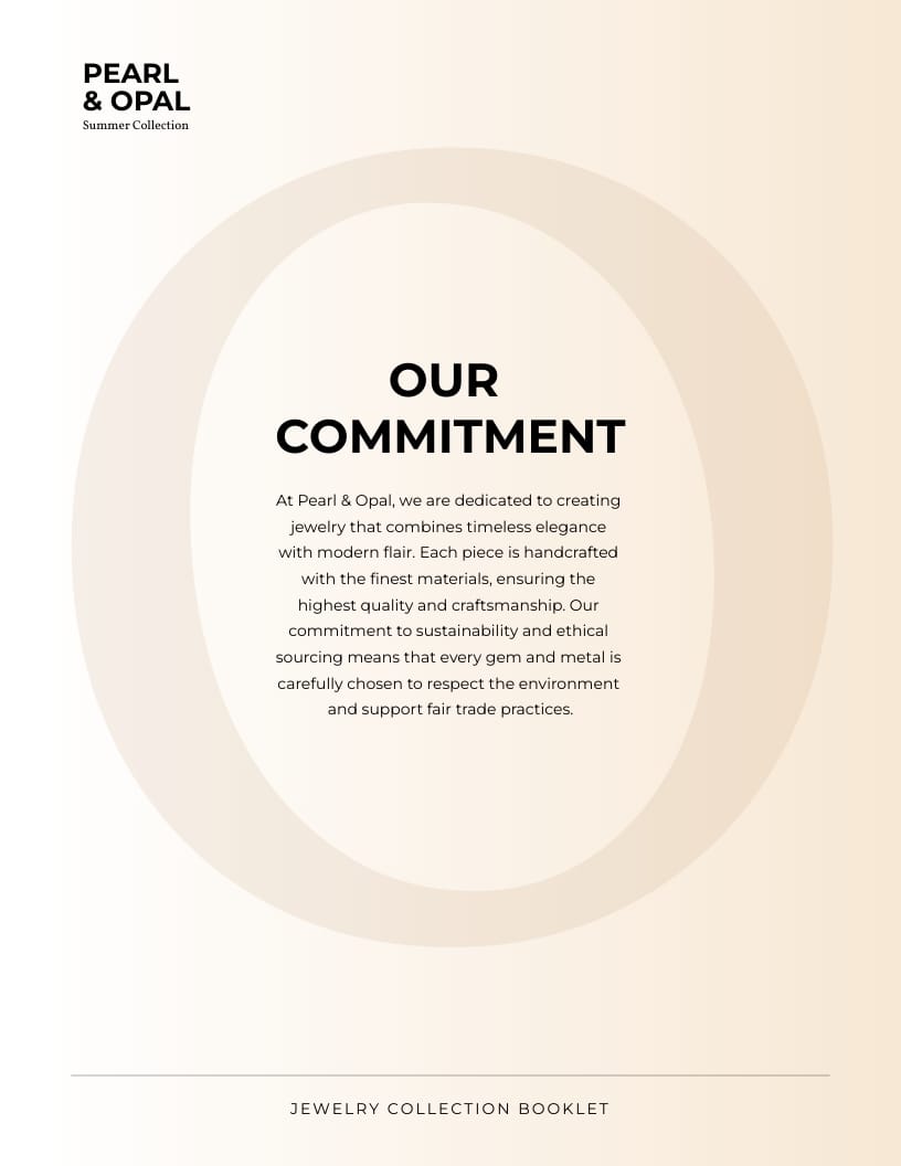 Jewelry Collection Booklet Template - Slide 4 Jewelry Collection Booklet Template - Slide 4