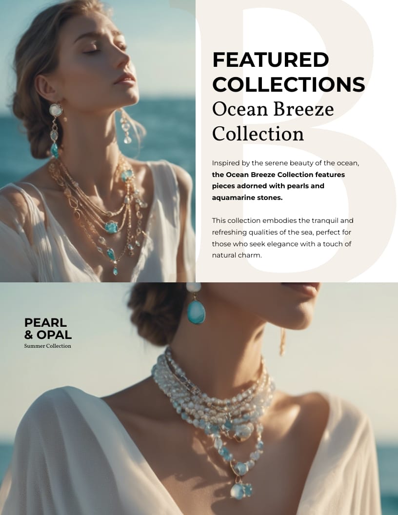 Jewelry Collection Booklet Template - Slide 6 Jewelry Collection Booklet Template - Slide 6