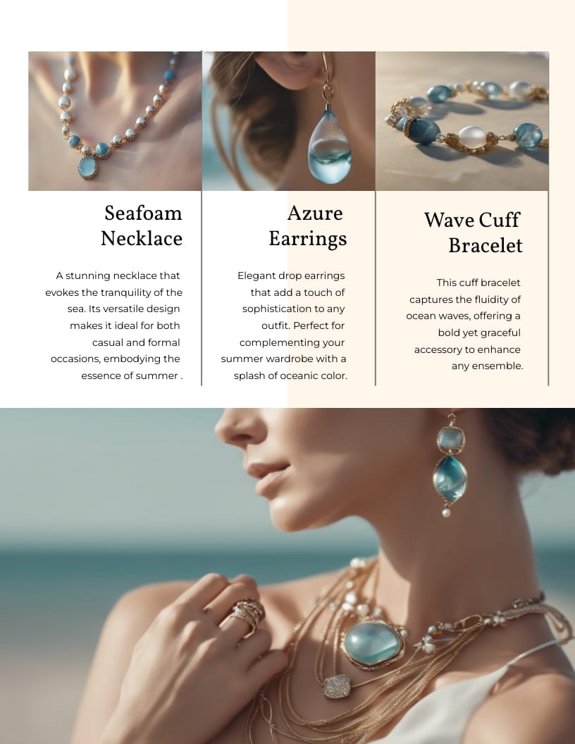 Jewelry Collection Booklet Template - Slide 7 Jewelry Collection Booklet Template - Slide 7