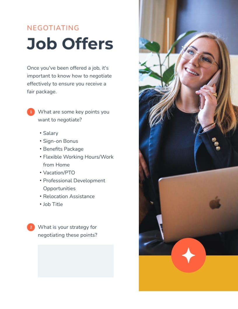 Job Hunting Workbook Template | Visme